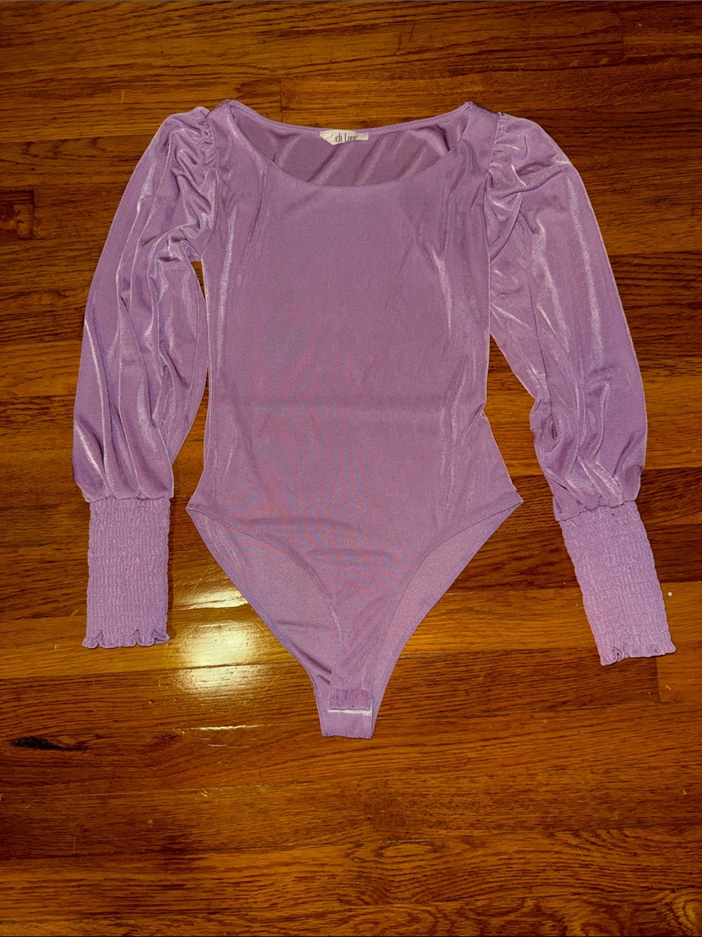 Lilac Long-Sleeve One-Piece Bodysuit